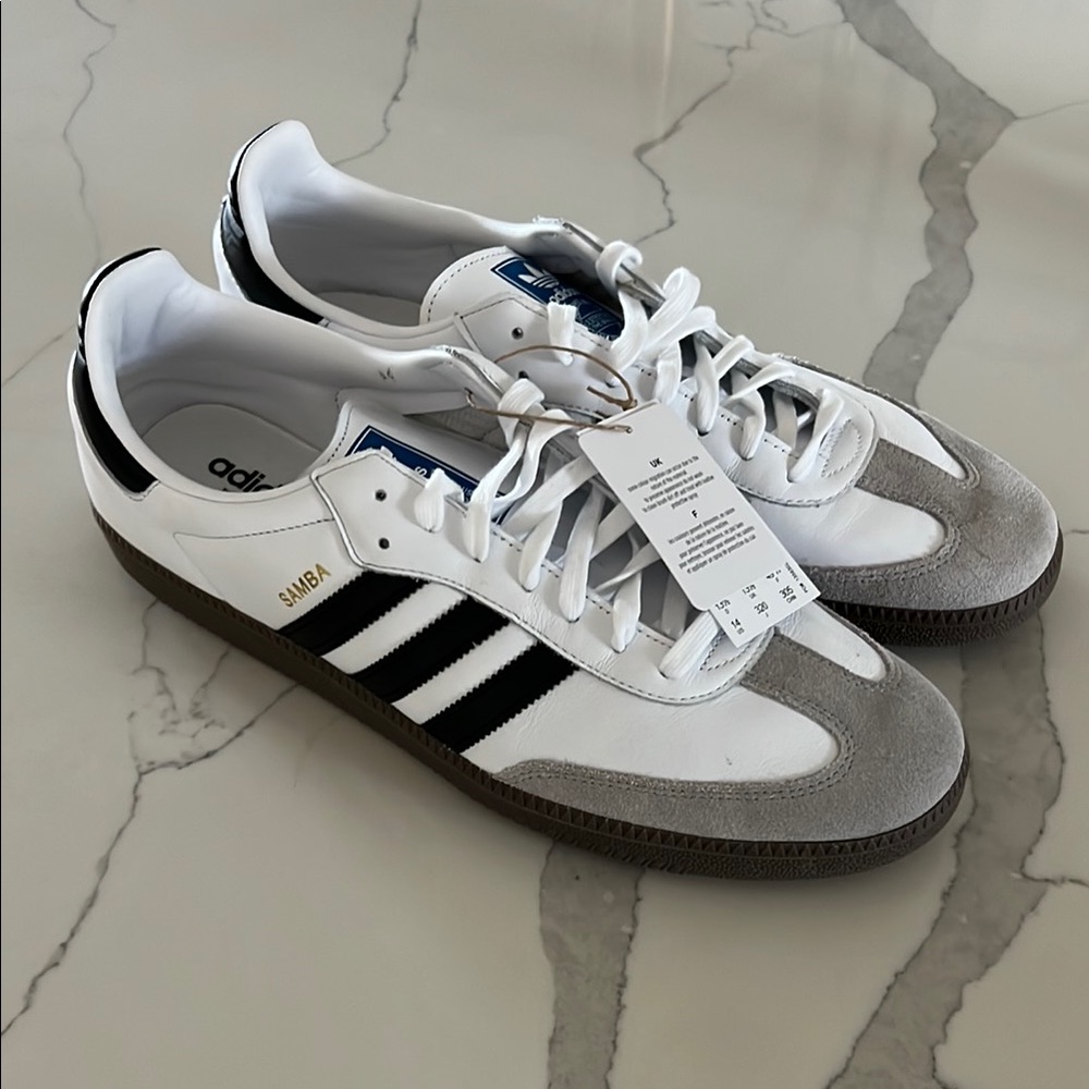 Adidas Samba White and Black Men's Shoes